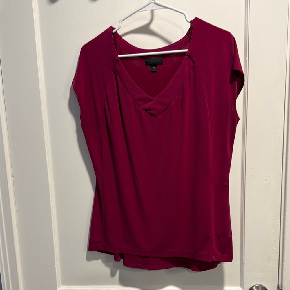 Worthington Red Fitted Blouse
